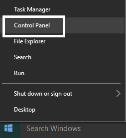control panel | Disable SmartScreen Filter in Windows 10