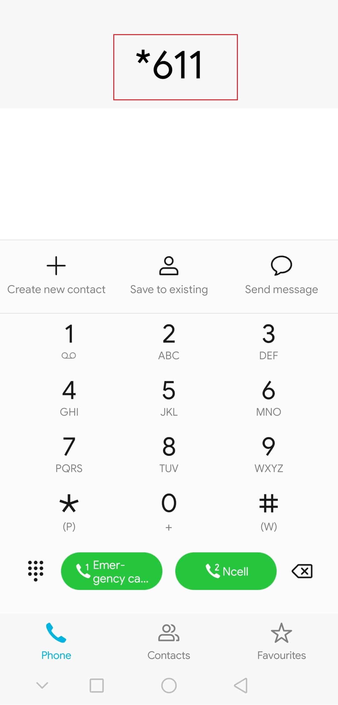 наберите 611 на своем устройстве Android. как поговорить с человеком, когда звонишь в Verizon