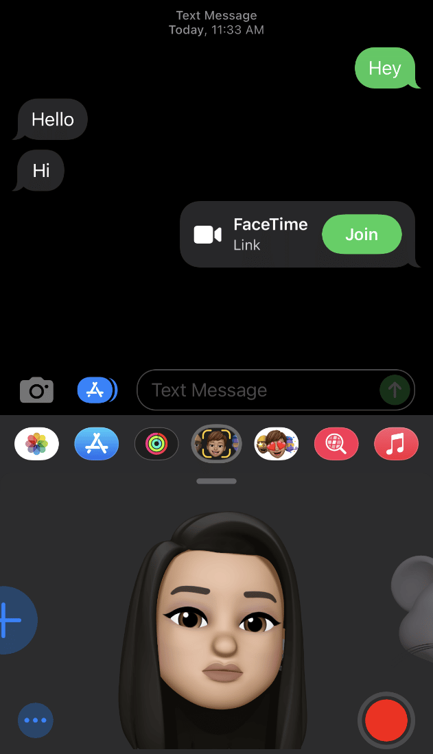 Different stickers and face recognition emojis can be used in iMessages | How to Mark a Text Message as Unread on iPhone