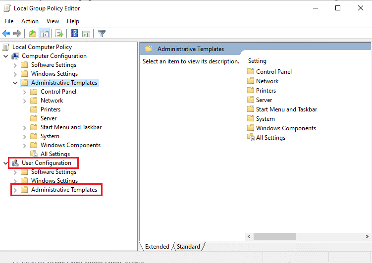 double click on administrative templates. Fix Registry Editing Has Been Disabled by Your Administrator Error