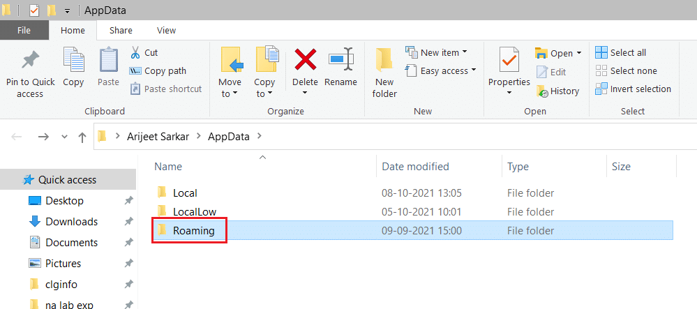 double click on Roaming in appdata folder | How to Fix Spotify Won’t Open
