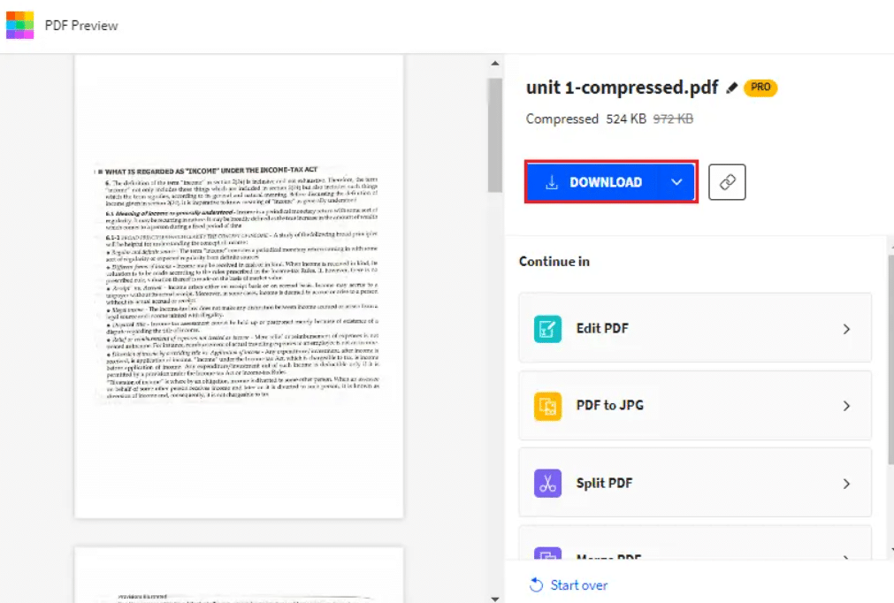 compressed pdf فائل ڊائون لوڊ ڪريو. معيار کي وڃائڻ کان سواء PDF فائل جي سائيز کي ڪيئن گھٽائڻ