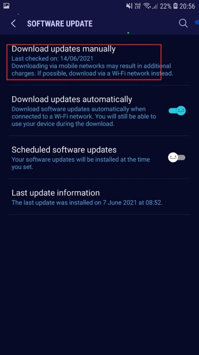 Download updates manually | Fix Play Store DF-DFERH-01 Error