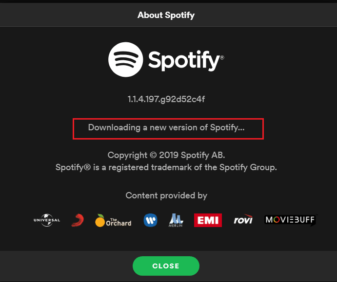 downloading new version of spotify app in Windows