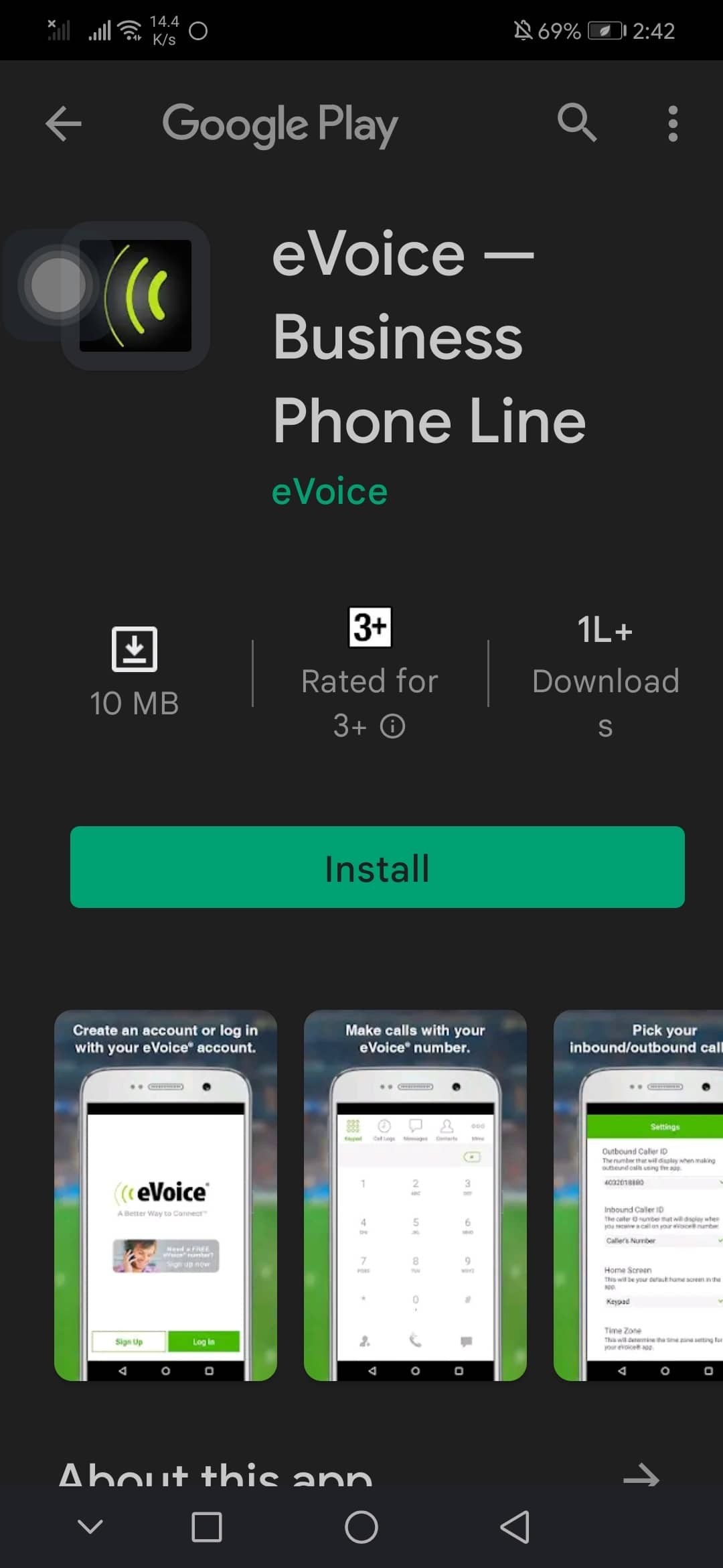 Android-приложение eVoice