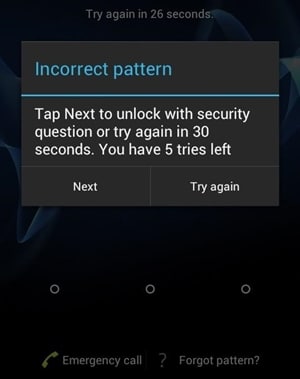 enter the wrong PIN code multiple times. | unlock a smartphone without the PIN