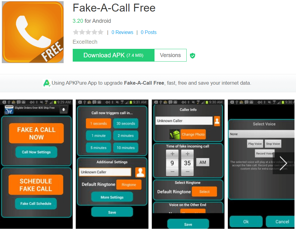 fake a call