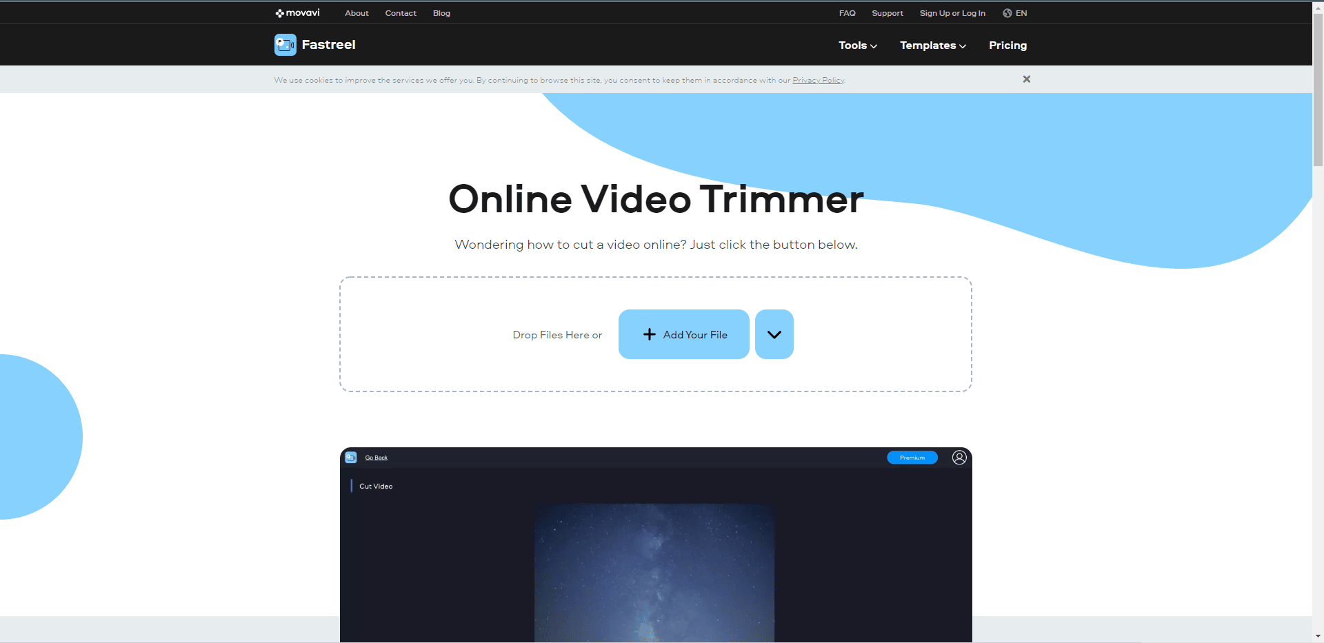 Fastreel online video cutter official website
