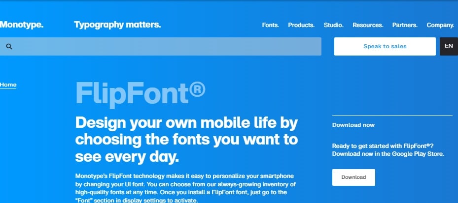 FlipFont. 17 Best Free Font Apps for Android Smartphone Users