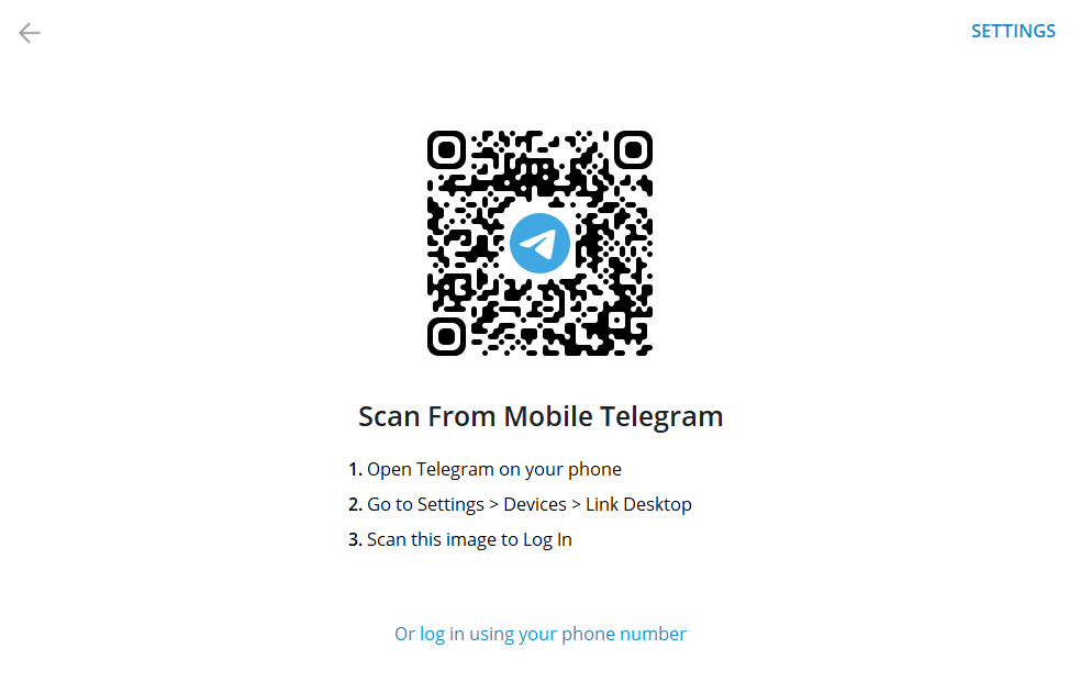 scan from Mobile Telegram