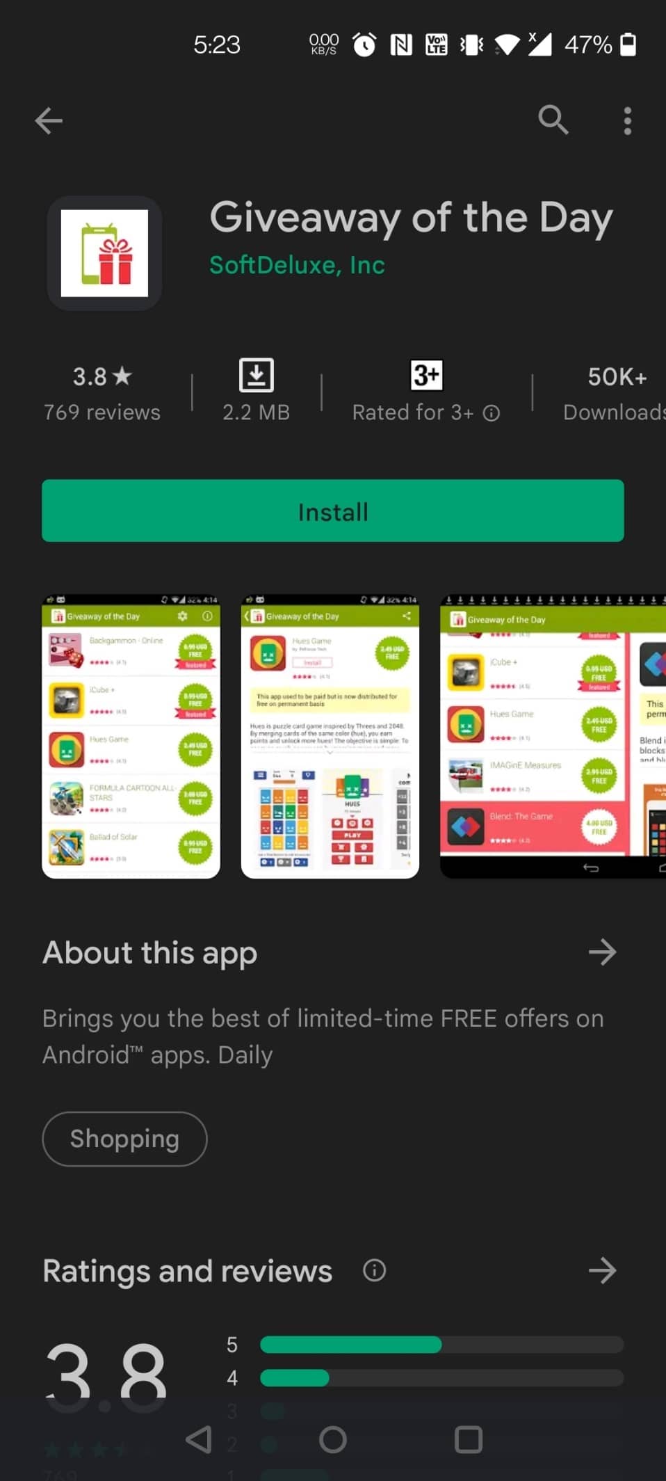 Sorteo del día. Las 14 mejores aplicaciones de Android para descargar aplicaciones pagas gratis