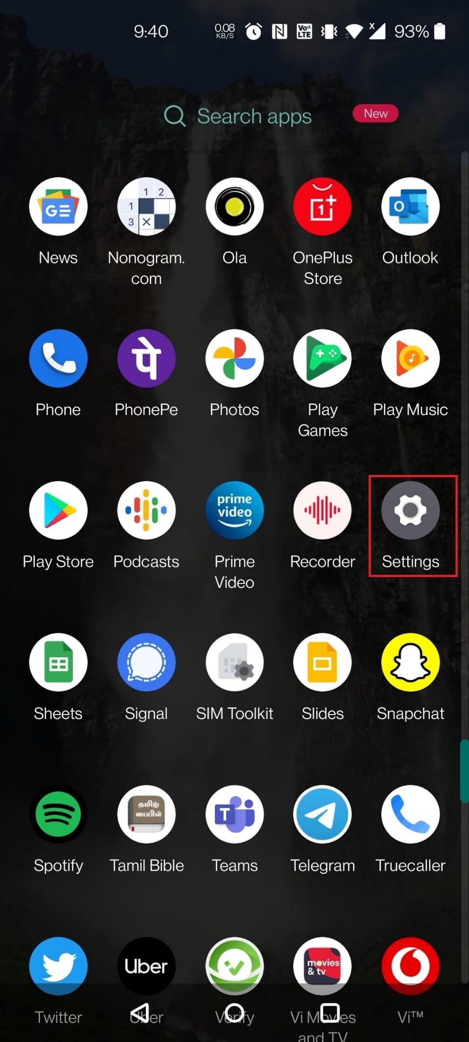 Idite na Postavke na svom Android uređaju | Kako preuzeti Master Royale na iPhone