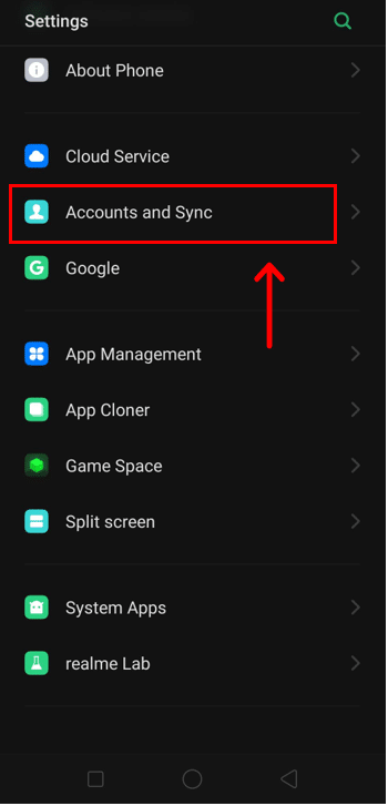go to the Settings application and navigate to Accounts.