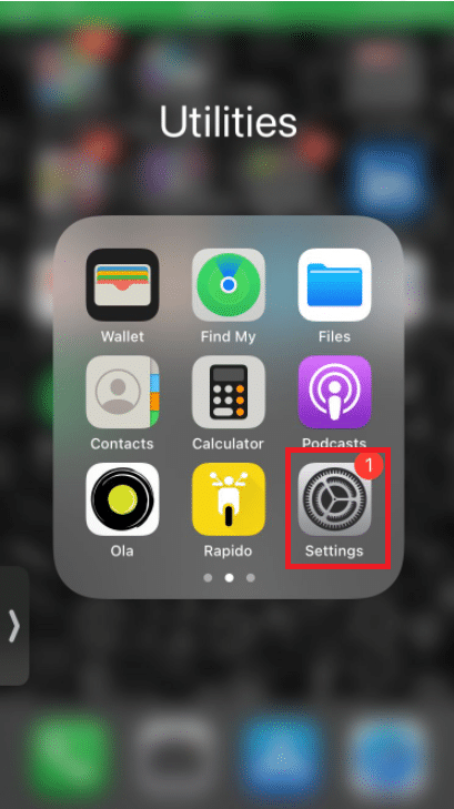 Go to your iphone Settings app | How to Get Rid of Hollow Arrow on iPhone