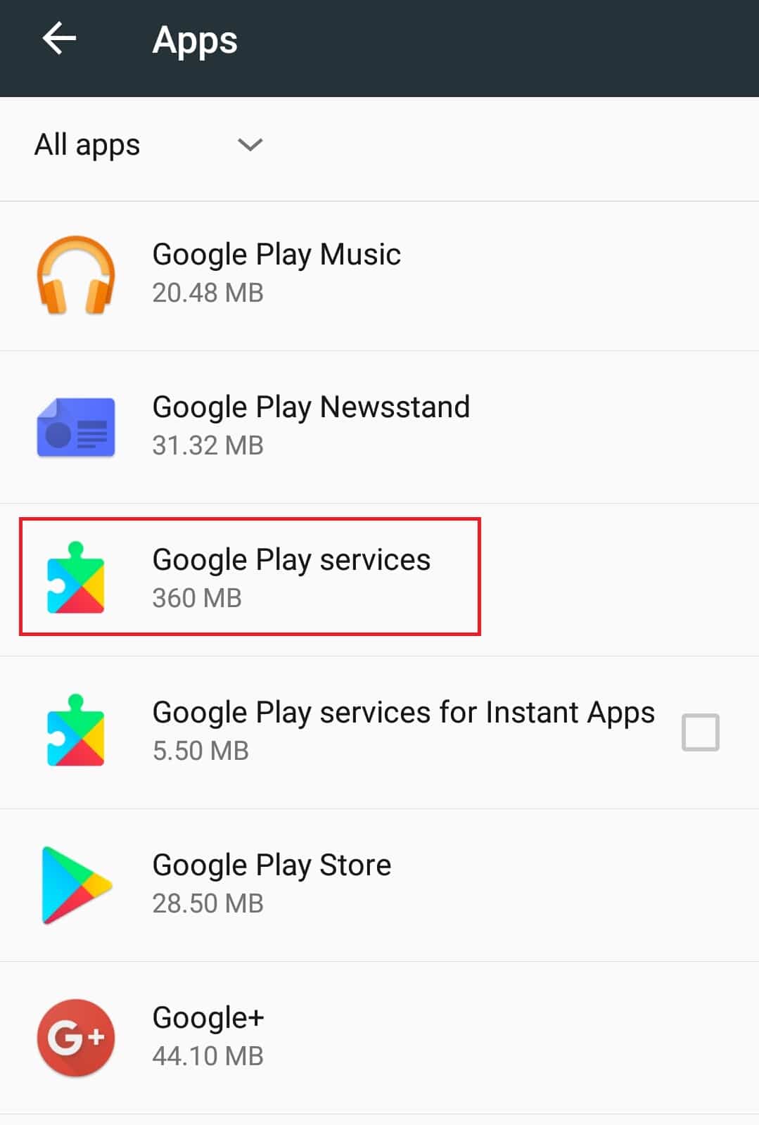 Google Play services app. Fix YouTube Videos Not Playing on Android