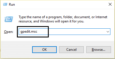 gpedit.msc in run | Permanently Disable Windows Defender in Windows 10
