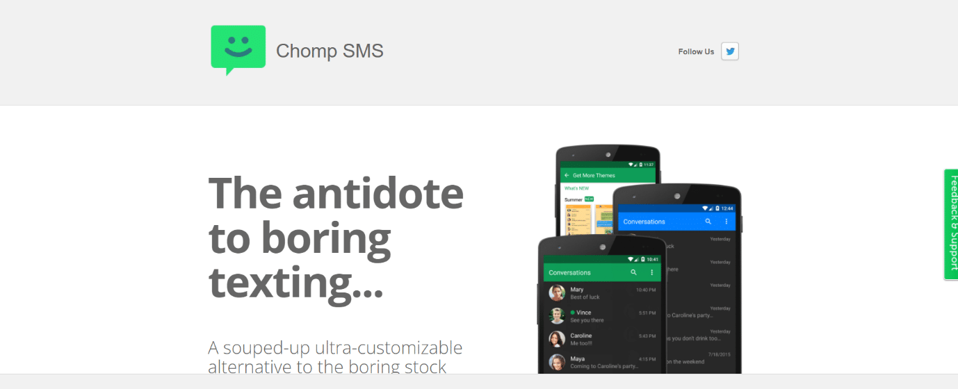 chomp SMS. Best MMS App for Android