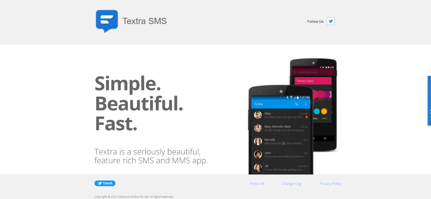 textra SMS. Best MMS App for Android