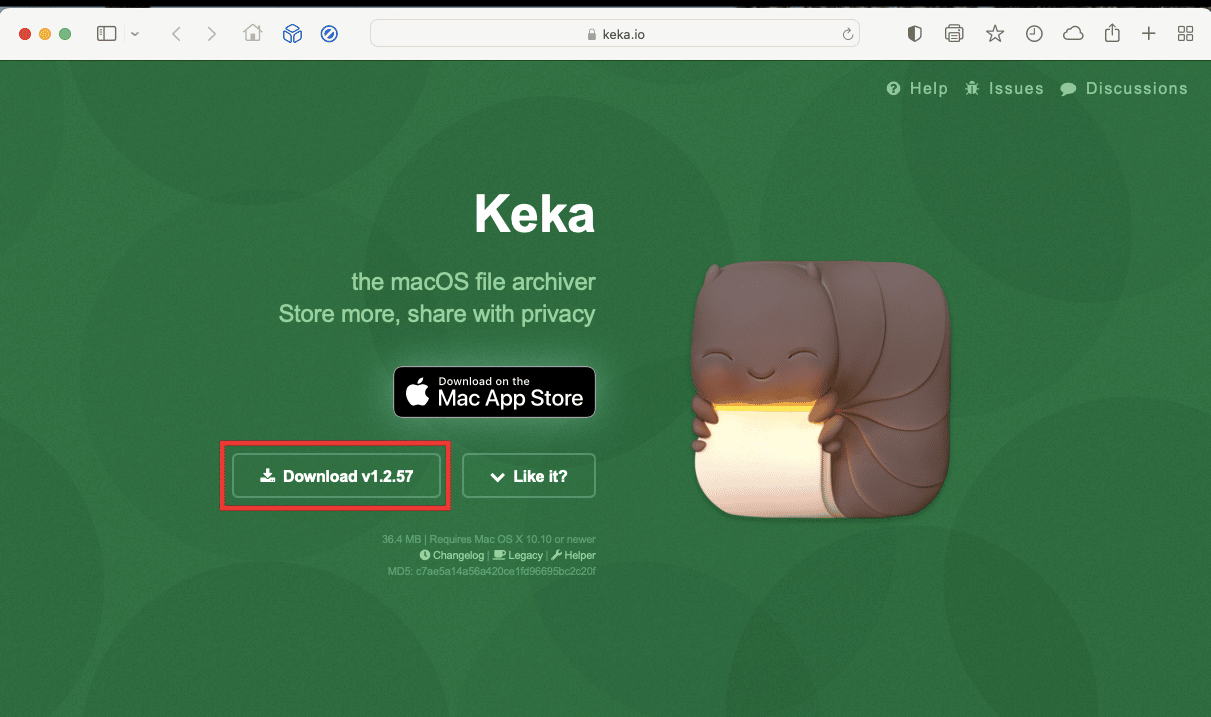 Homepage of Keka