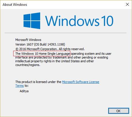 how to check Windows 10 version