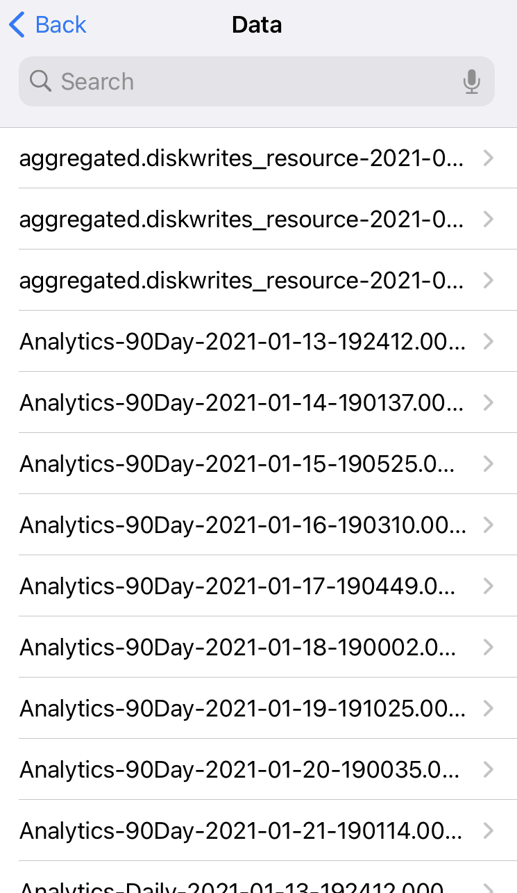iPhone data analytics