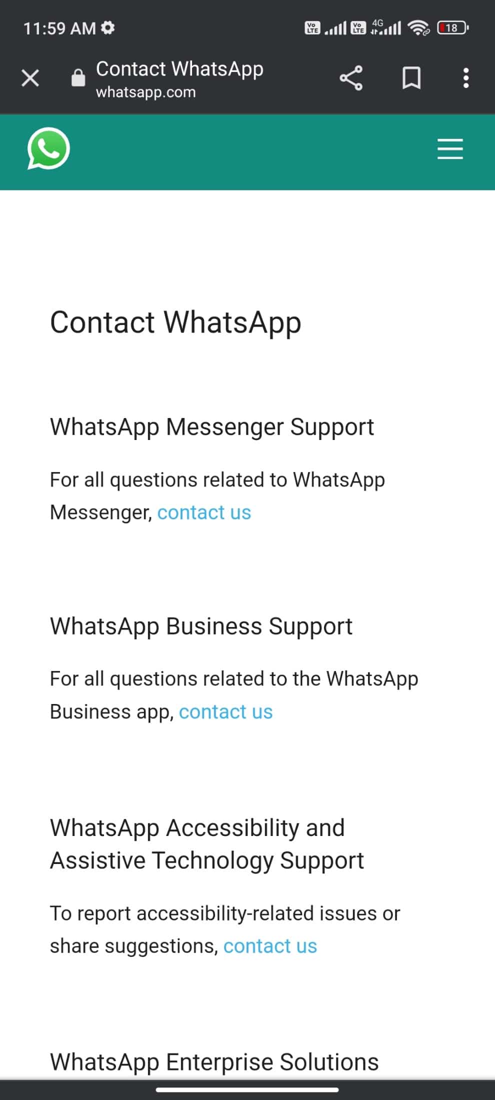 contact whatsapp