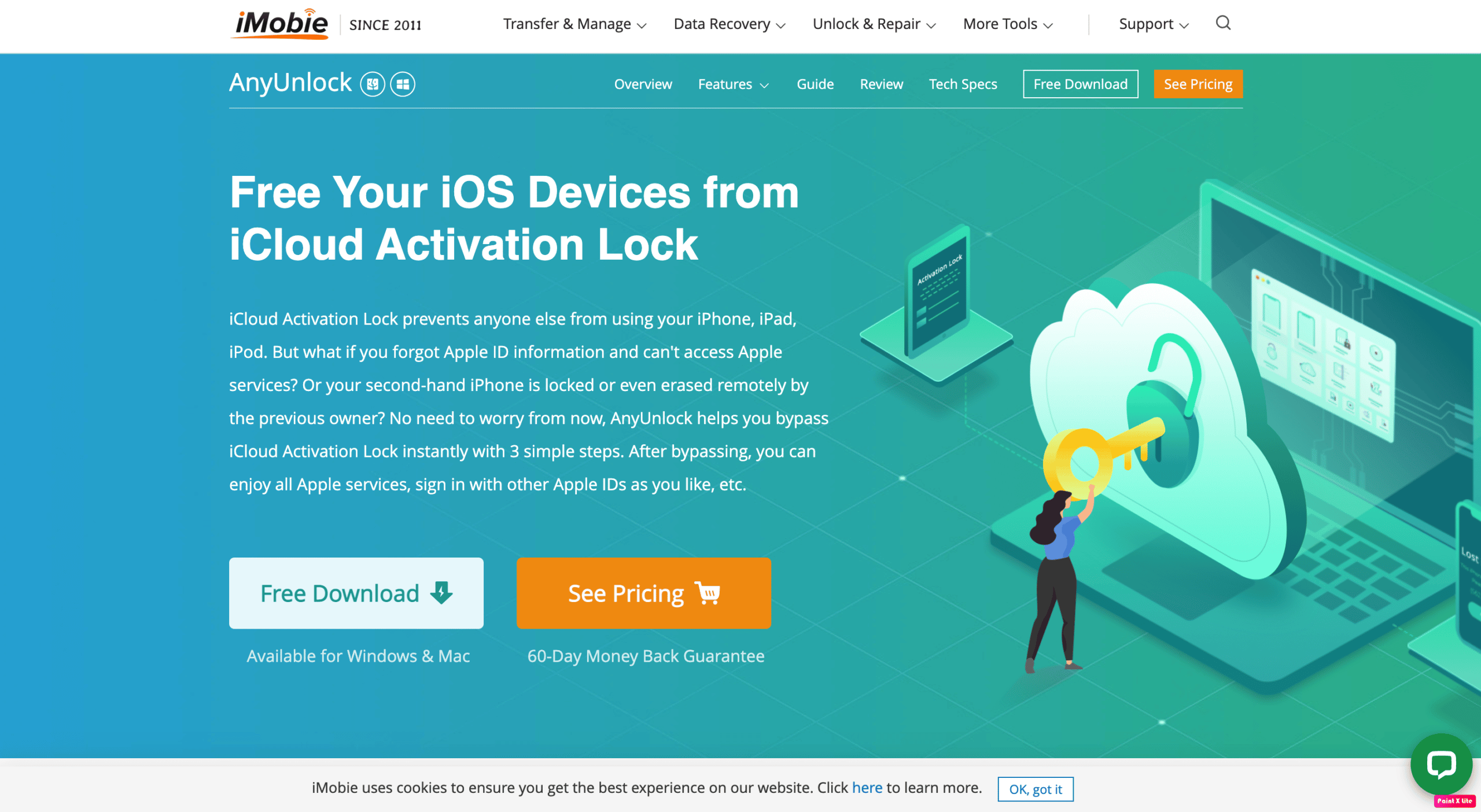 imobie anyunlock homepage