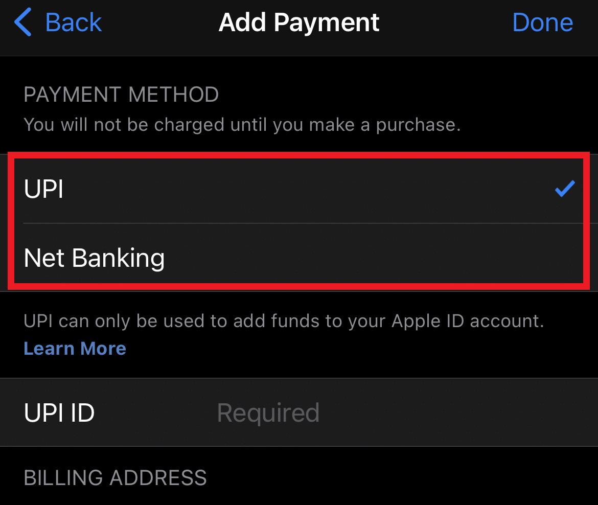 Here, update or add the primary payment method by replacing the old one | How to Change Apple Payment Method