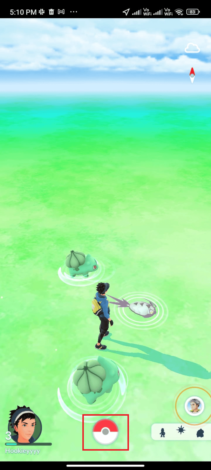 In the map view page, tap the Main Menu icon.. fix Pokémon Go adventure sync not working