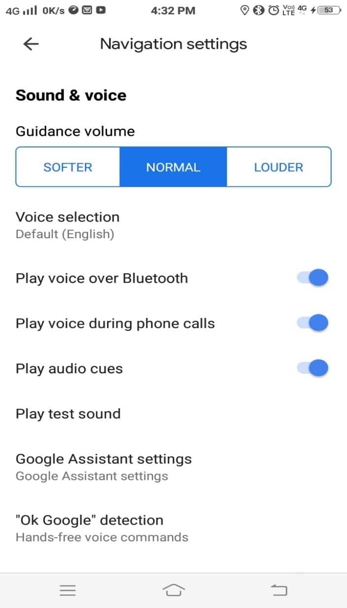 Increase the Volume of Voice Guidance to the LOUDER option.