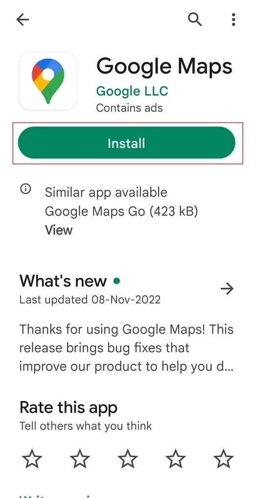 install Google Maps
