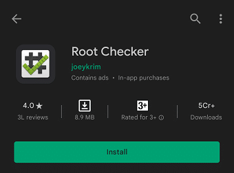 Installeer 'n toepassing soos Root Checker vanaf die speelwinkel. Hoe om Android-foon te wortel