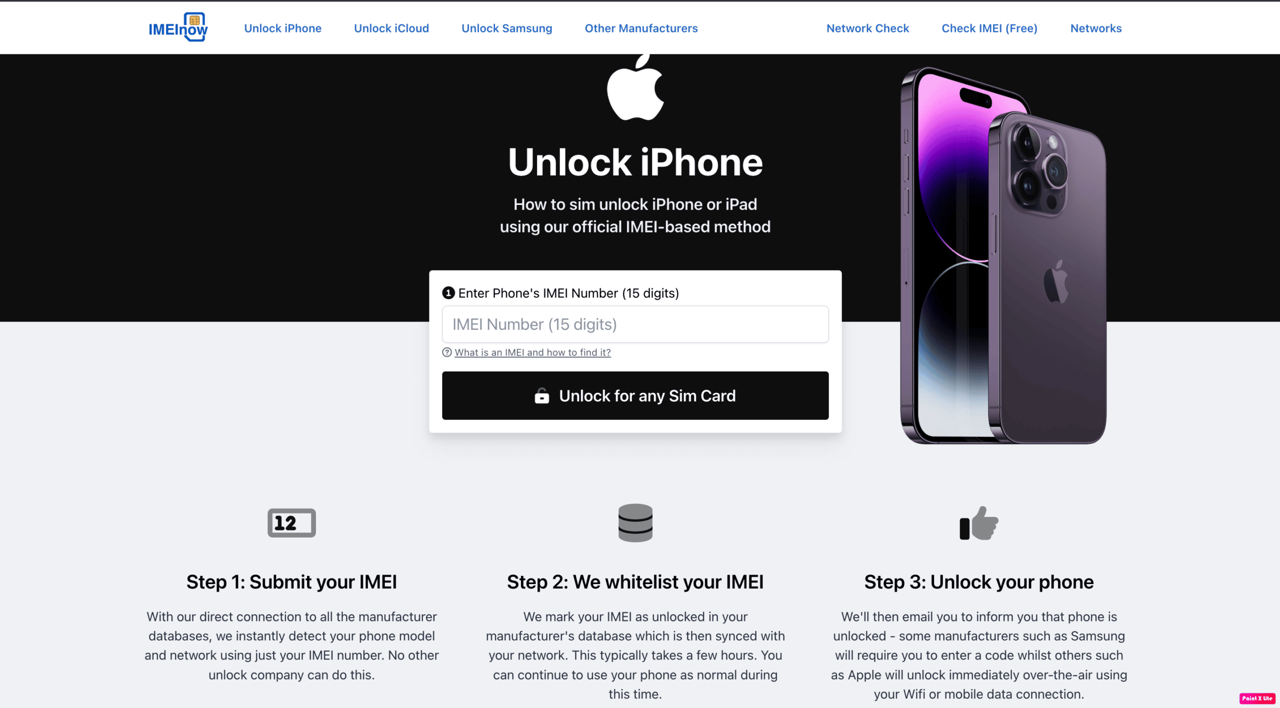iphone imeinow homepage