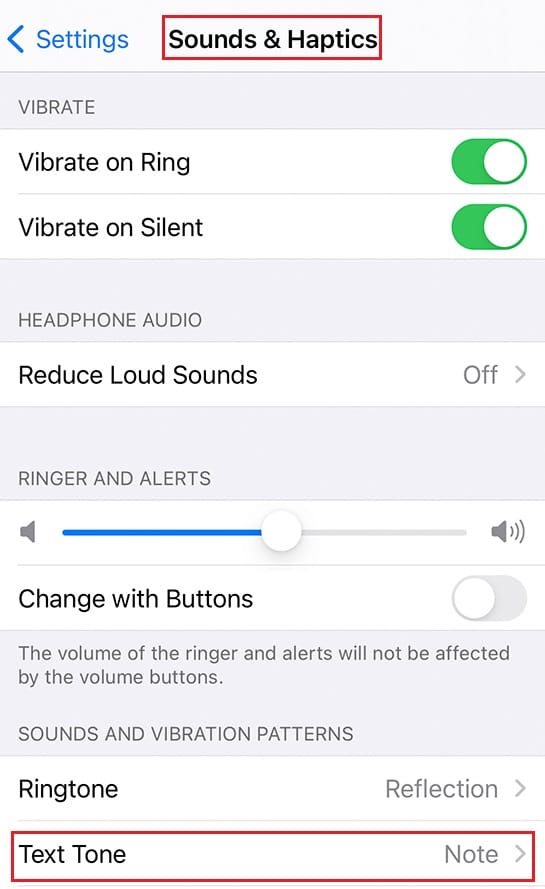 iphone settings sound haptics. Fix iPhone Message Notification Not Working