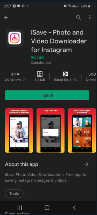 iSave. Най-доброто приложение Instagram Story Saver за Android
