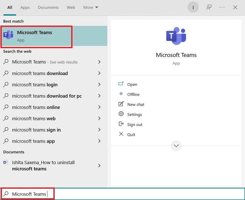 launch Microsoft Teams by searching for it in the windows search bar and clicking on it. How to Blur Background on Microsoft Teams