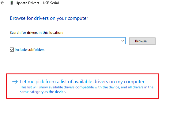 Let me pick from a list of device drivers on my computer option. How to Install Apple Mobile Device Support in Windows 10