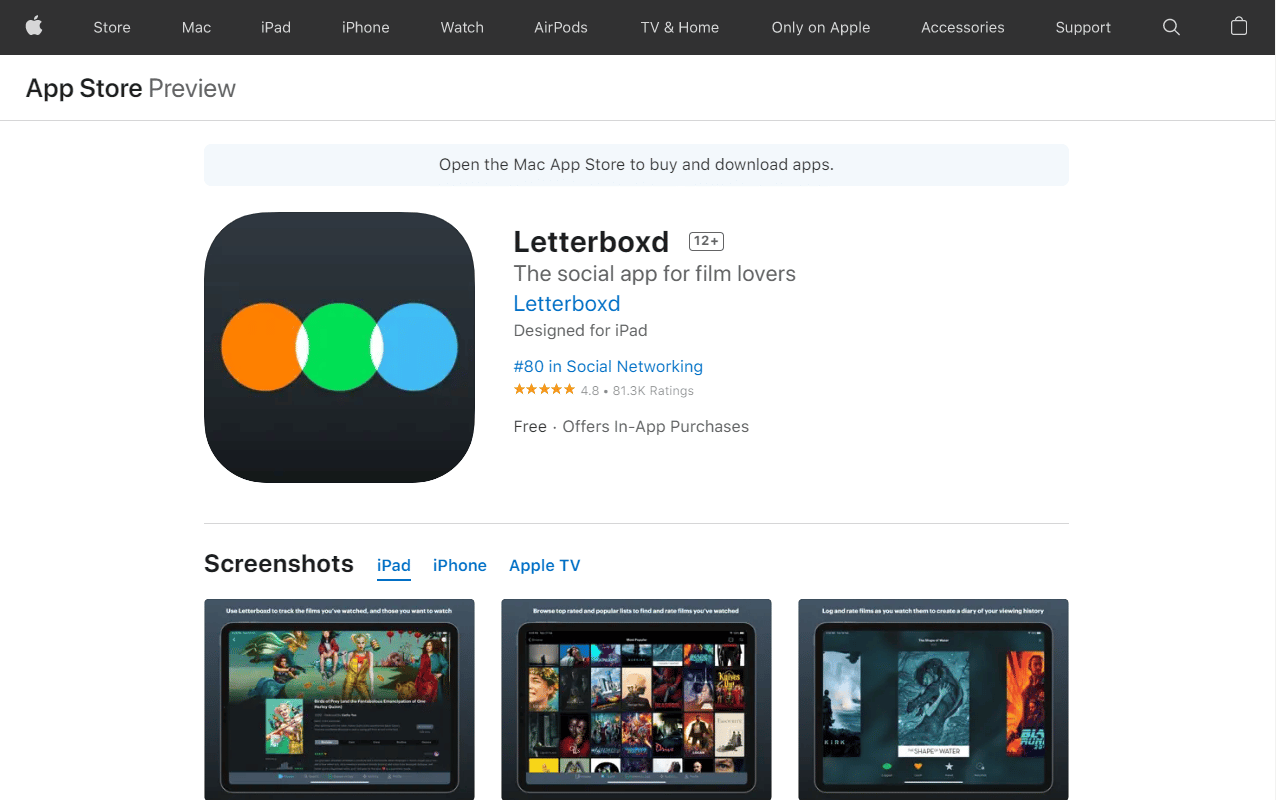 Letterboxd. Top 50 Best Free iPhone Apps