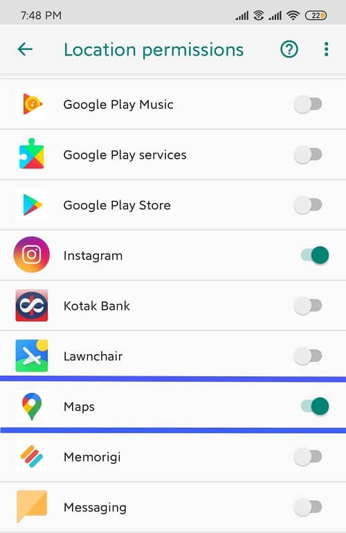 make sure it is enabled for Google maps