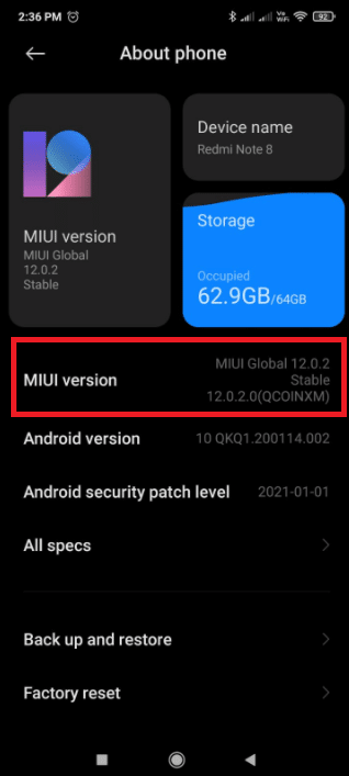 tap on MIUI Version to enable developer option for changing default USB configuration. How to Change USB Settings on Android