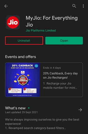 My Jio app in google play store. How to Stop Flash Messages