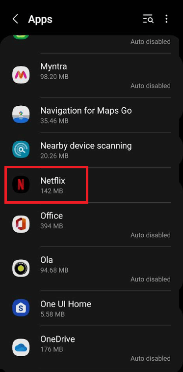 ตัวเลือกแอป netflix แก้ไขข้อผิดพลาด Netflix ชื่อนี้ไม่พร้อมรับชมทันที
