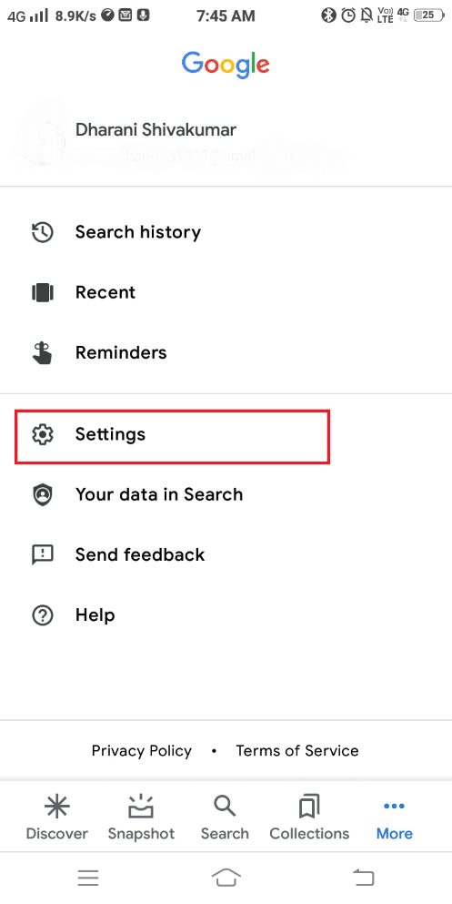 Next, tap on Settings. How to Turn Off OK Google
