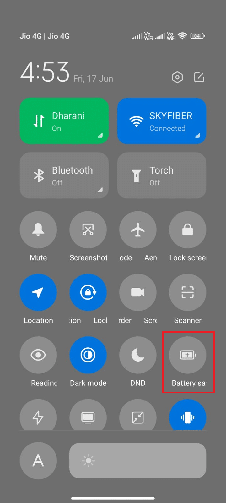 battery saver
