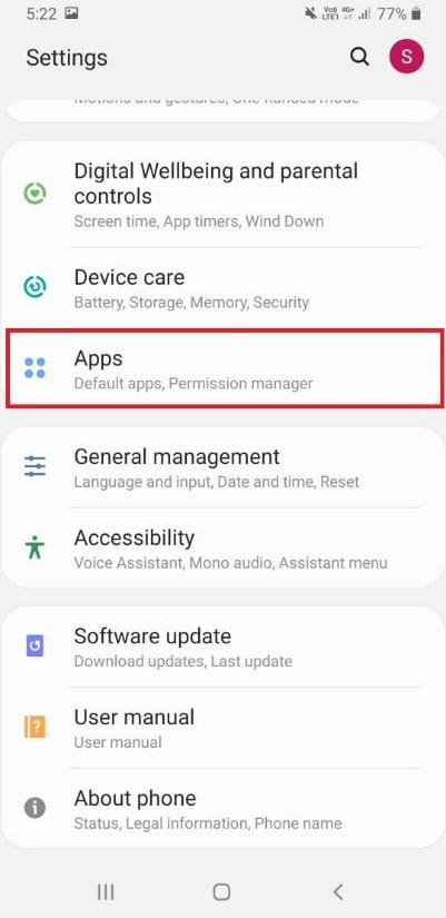 Now, tap on Apps. How to Turn Off OK Google