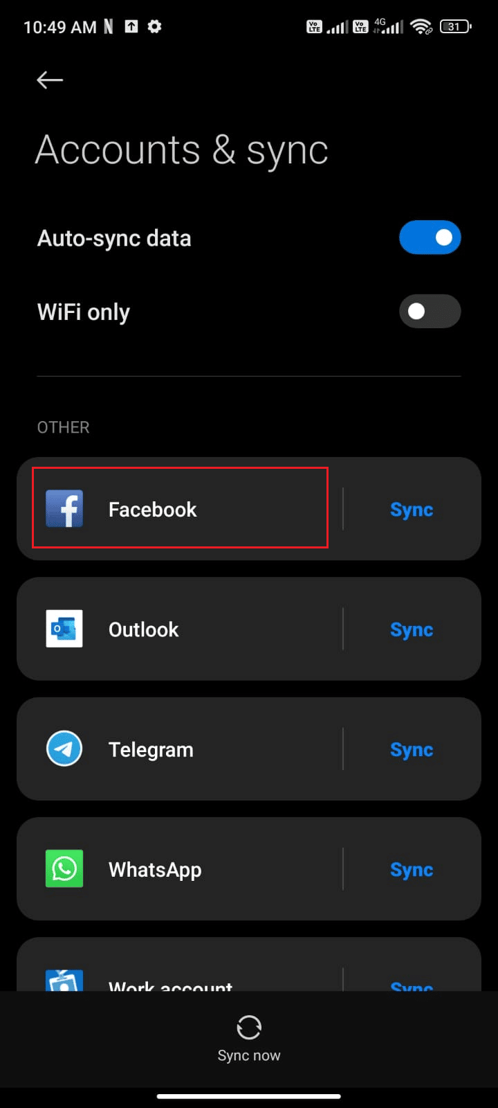 tap on Facebook. Fix Facebook Keeps Crashing on Android