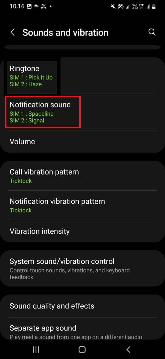 ketuk pada suara Notifikasi. Cara Mengubah Suara Notifikasi untuk Berbagai Aplikasi di Samsung