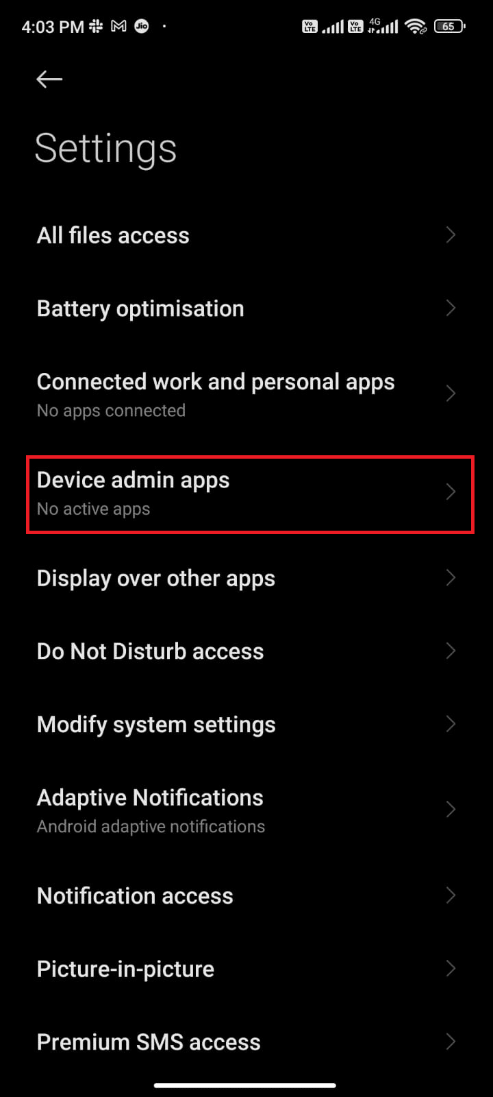 tap the Device admin apps setting from the list. How to Tell If Your Phone is Tapped