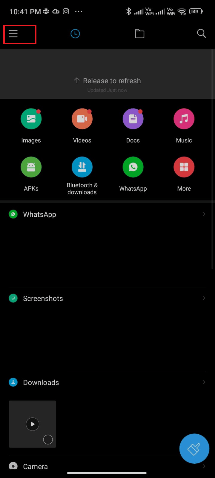 tap the three lined icon at the top left of the screen. Fix WhatsApp Keeps Crashing on Android