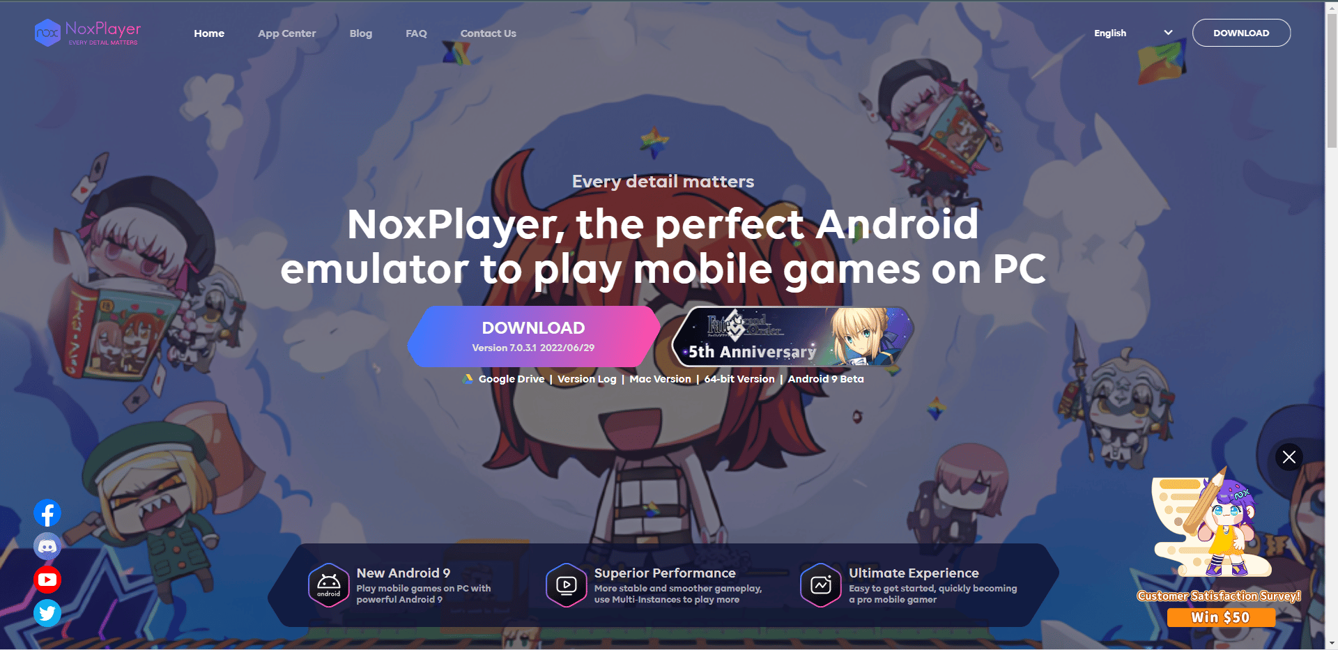 Nox player official website